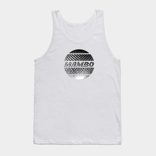 Silver disco ball with the inscription "Mambo". Tank Top